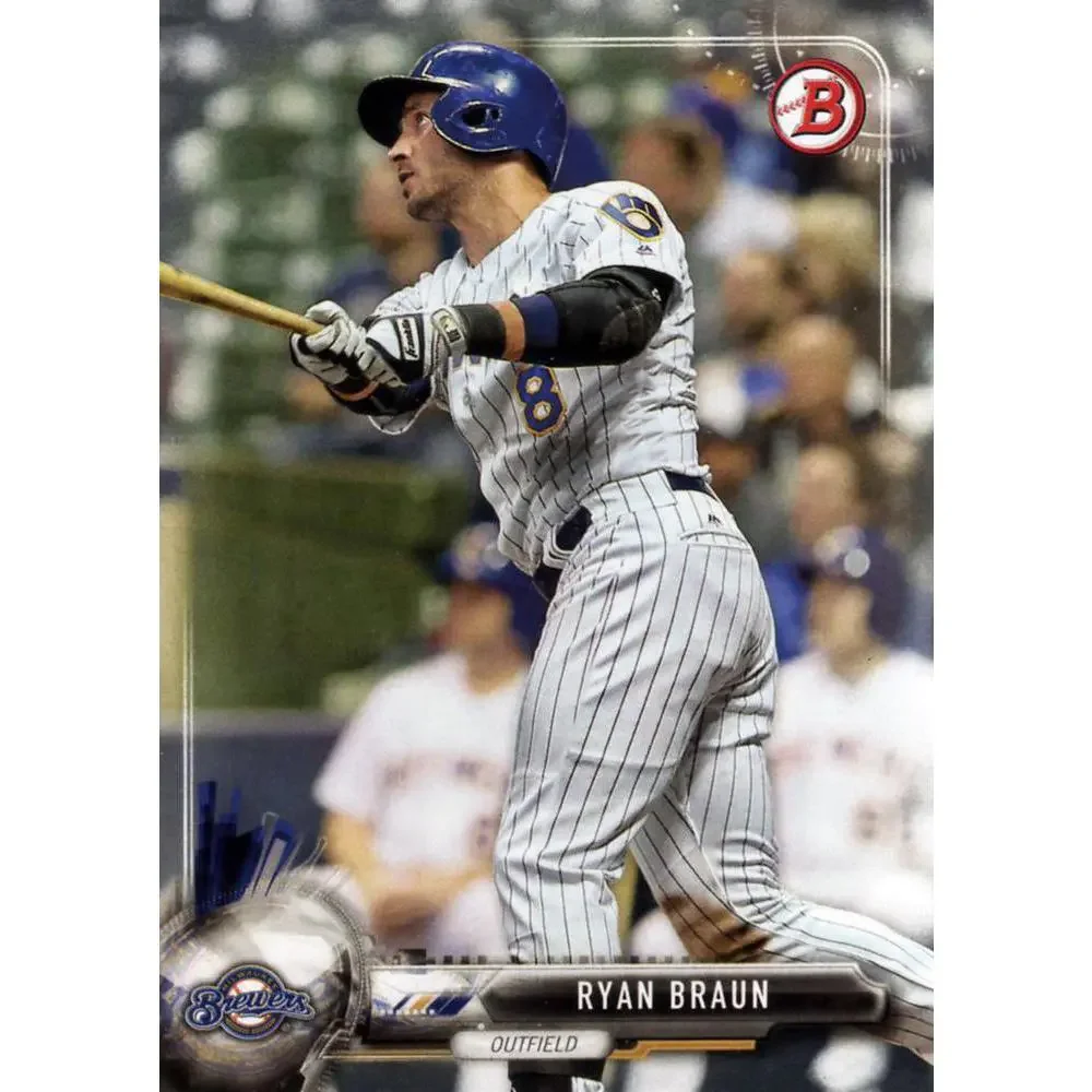 2017 Bowman Ryan Braun # 11 Milwaukee Brewers